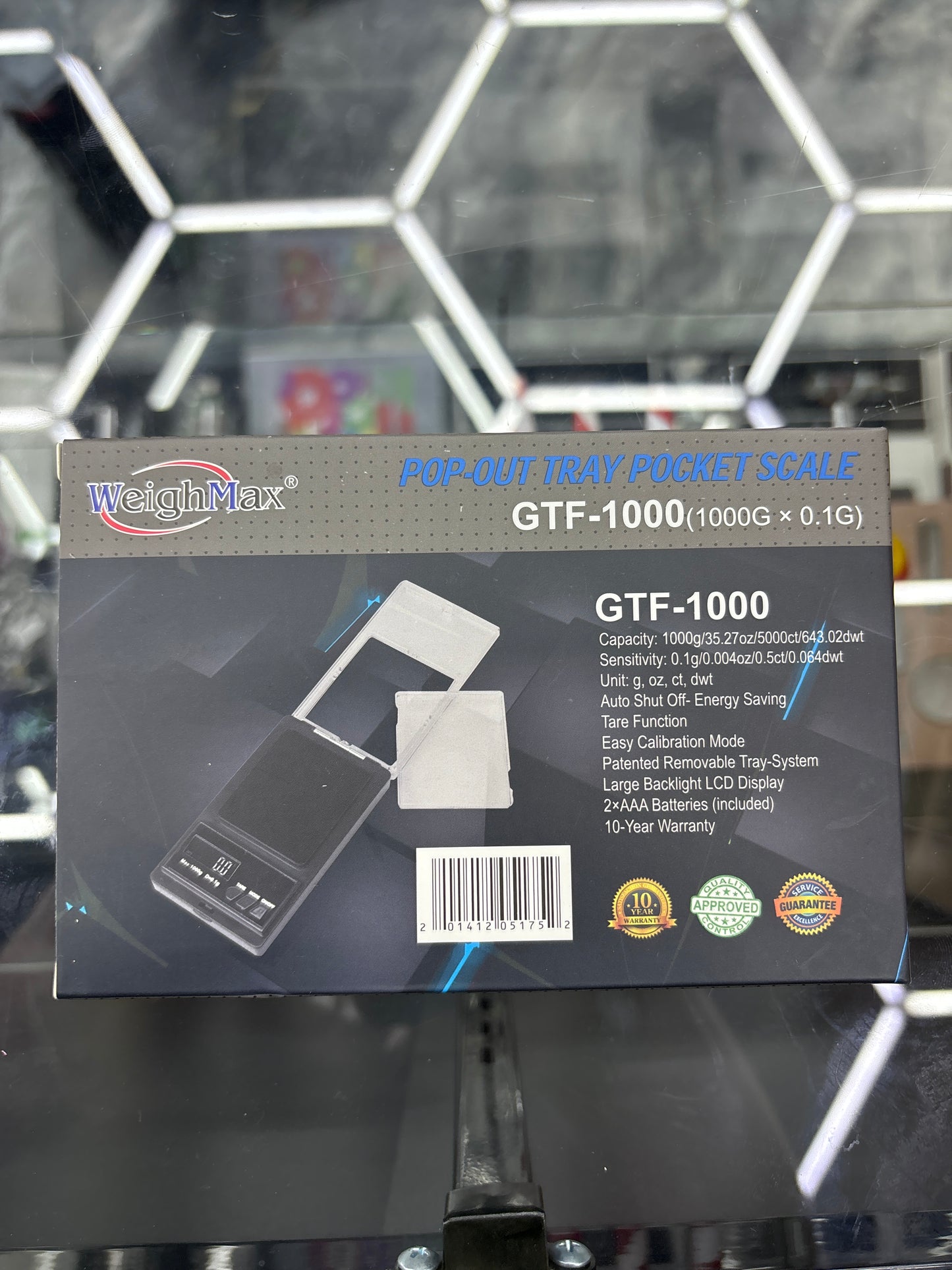 Weighmax pop out tray pocket scale GTf 1000