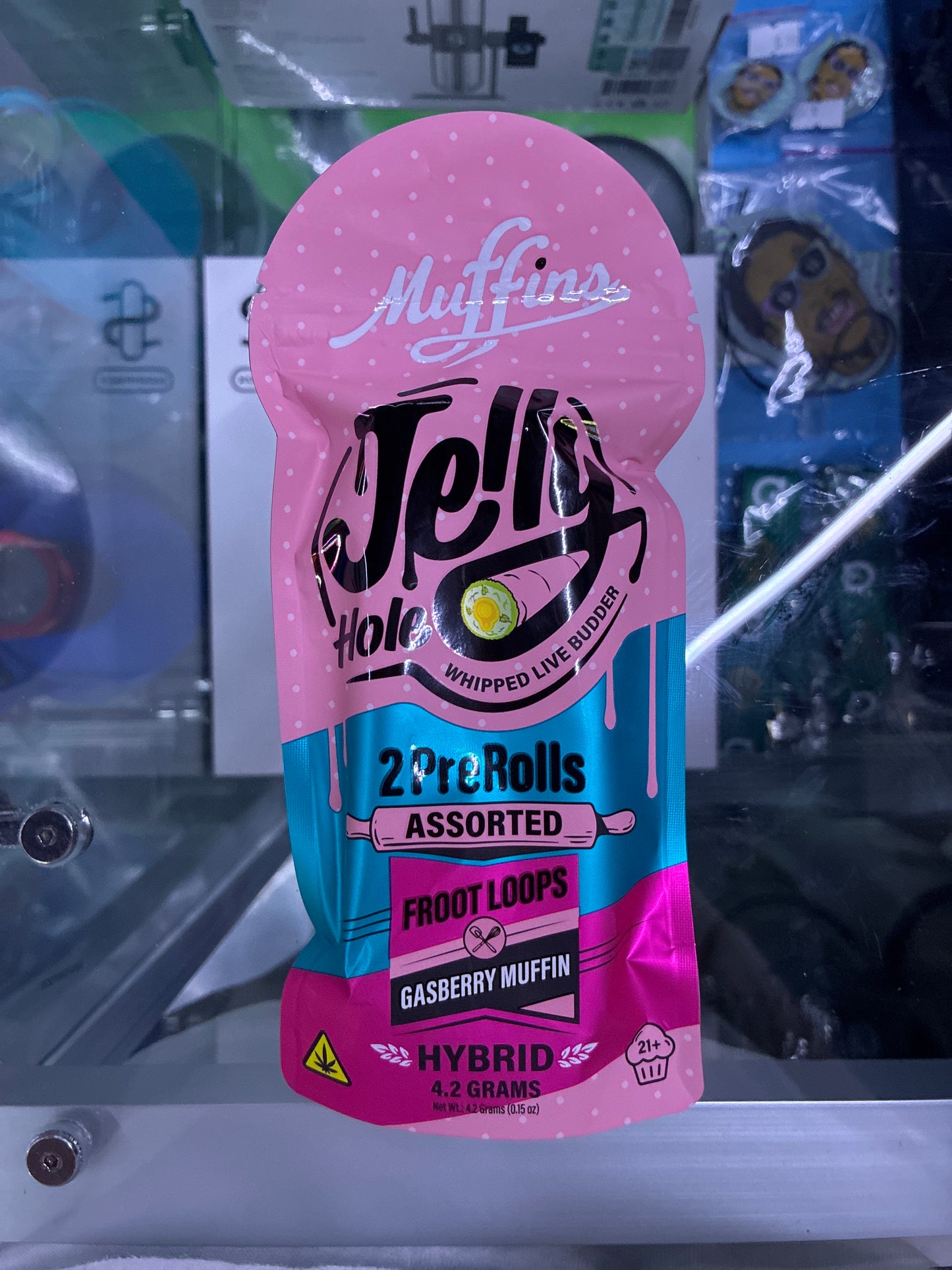 Jelly hole 2 prerolls assorted Froot Loops/ gasberry muffin hybrid