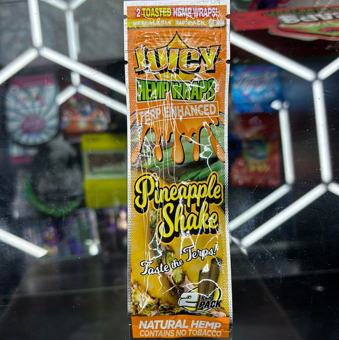 Juicy hemp wraps pineapple shake, terp enhanced