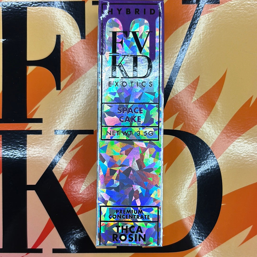 Fvkd exotics space cake , 3.5G hybrid THCA rosin