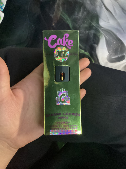 Cake XL delta 8 1G disposable banana cookies indica