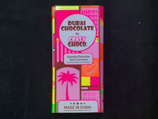 Dubai chocolate Kunafa Pistachio Dark Chocolate