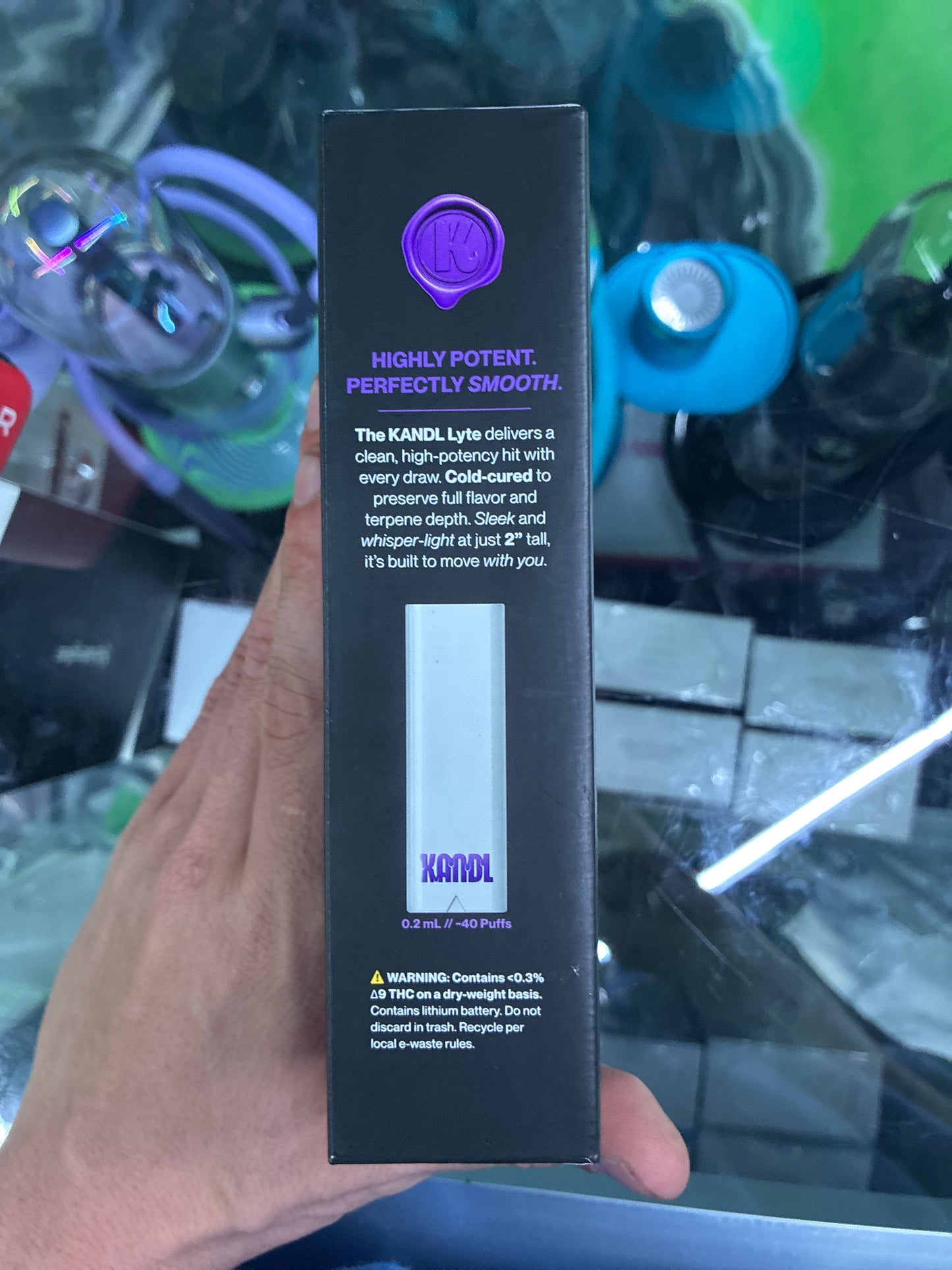 Kandl signature kit concentrate vaporizer granddaddy purple indica