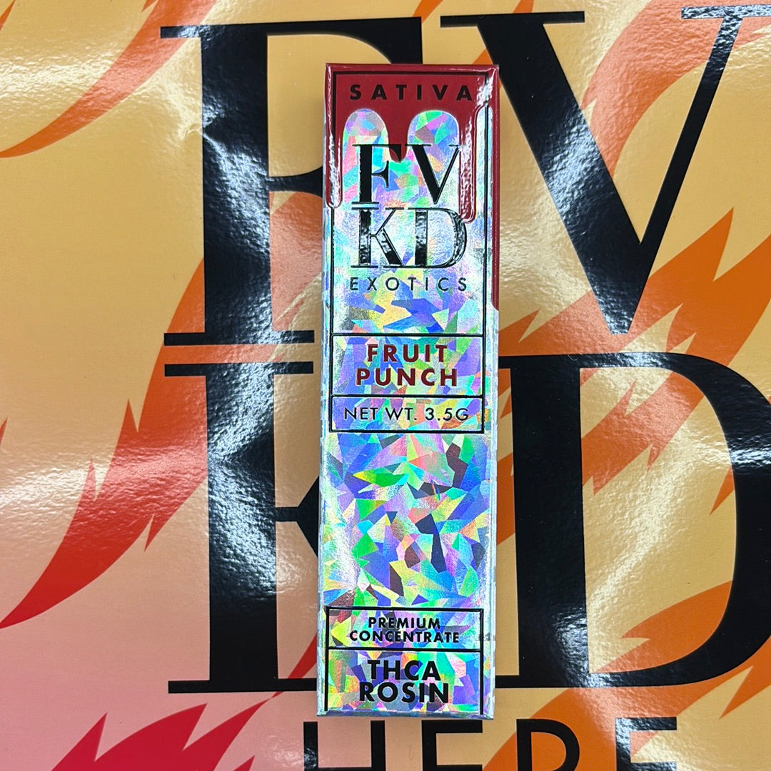 Fvkd exotics fruit punch, 3.5G sativa THCA rosin