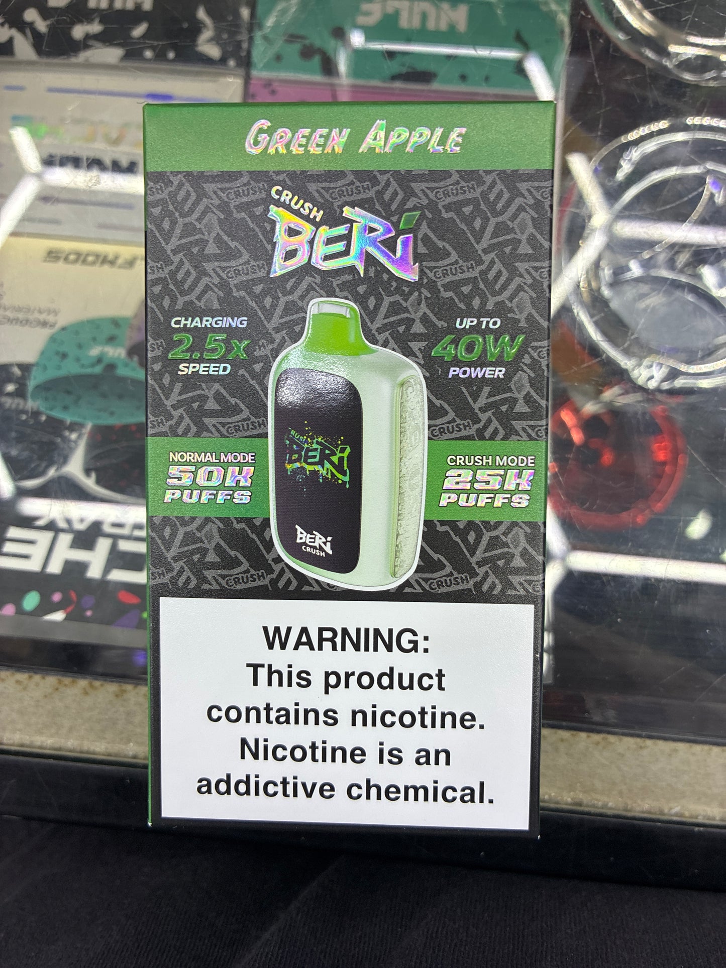 Crush beri green apple 50k puffs