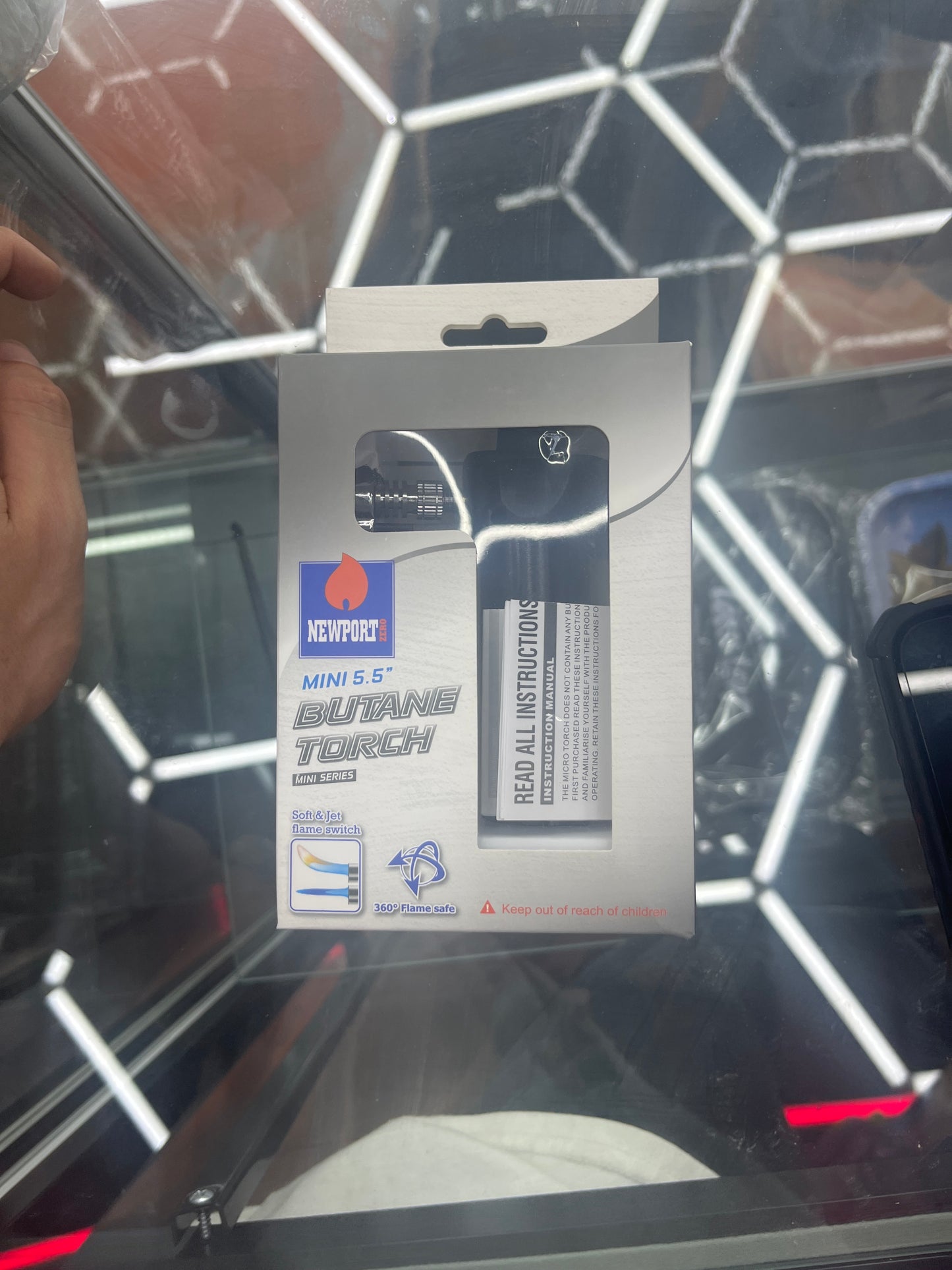 (Newport zero mini 5.5” butane torch black