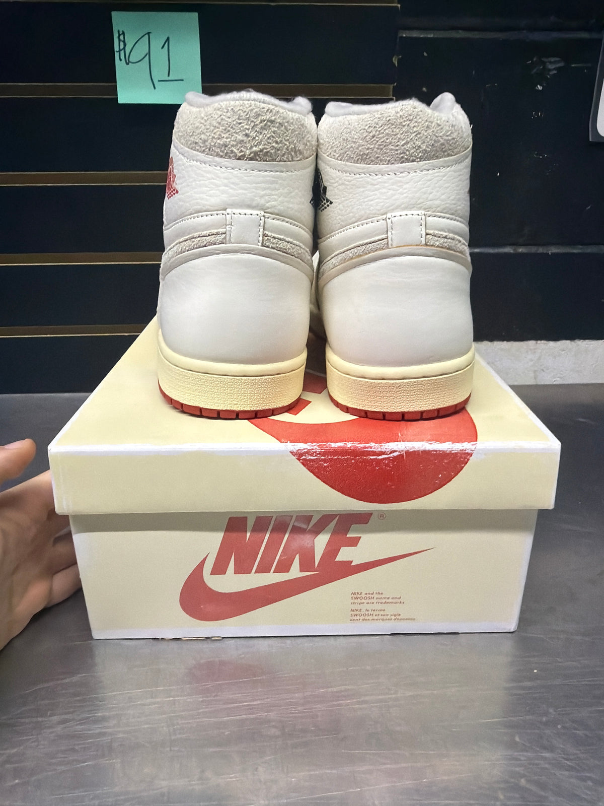 Jordan 1 Retro High Rare Air Sail Cinnabar Size 12