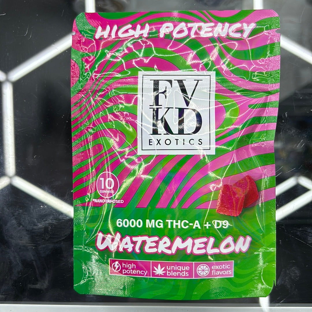 Fvkd exotics watermelon 6000 MG gummy’s