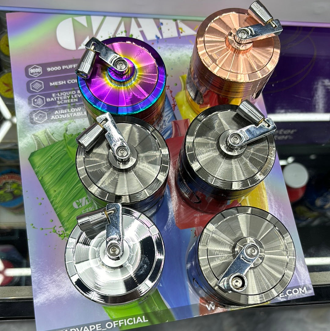 Custom grip top grinders