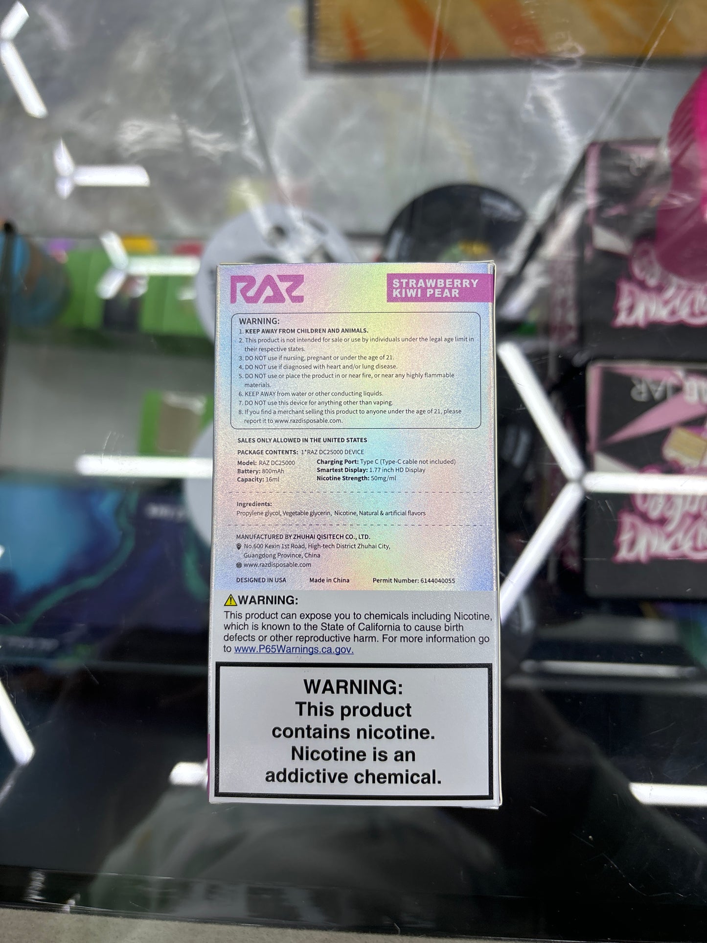 Raz dc25000 25k puffs strawberry kiwi pear