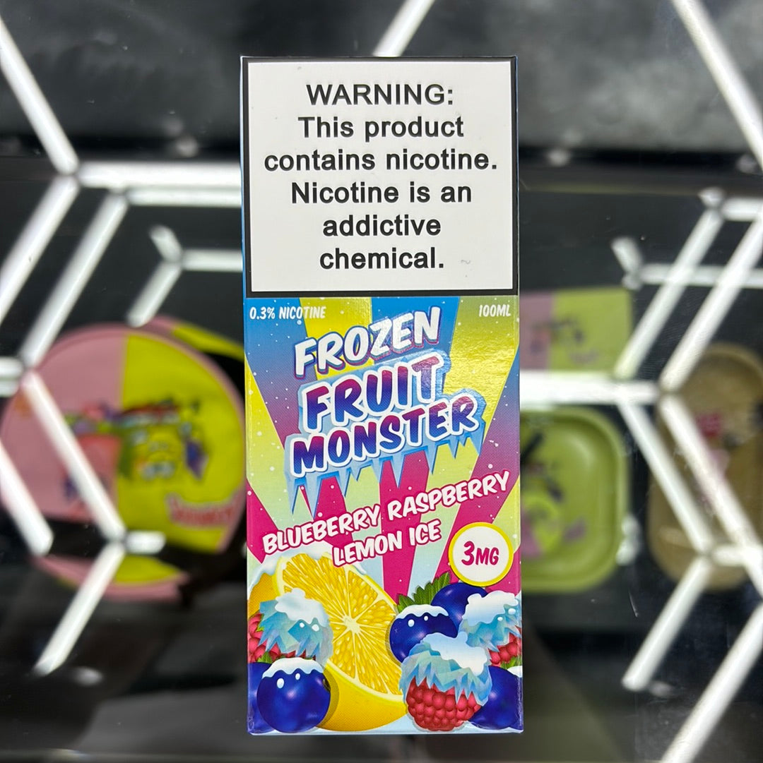 Frozen fruit monster, blueberry raspberry lemon ice 3MG 100ML