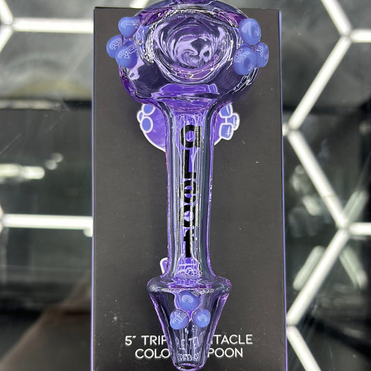 Aleaf five triple tentacle colored spoon