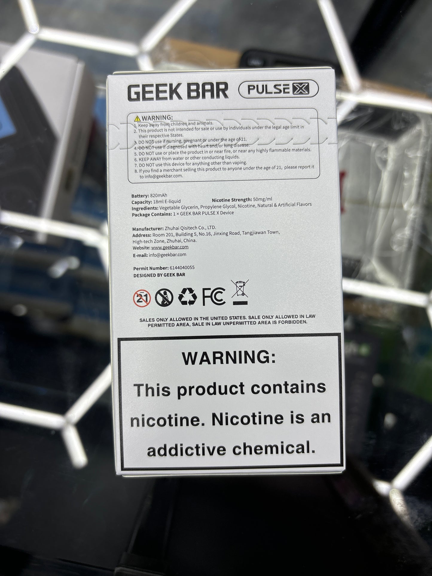 Geek bar pulse x blue razz ice