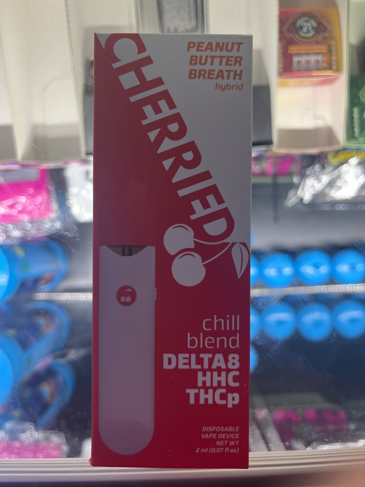 Cherried chill blend 2g dispo peanut butter breath hybrid