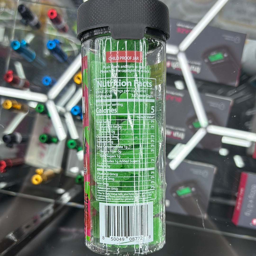 The demon gummy, sour watermelon, 5000 MG per jar