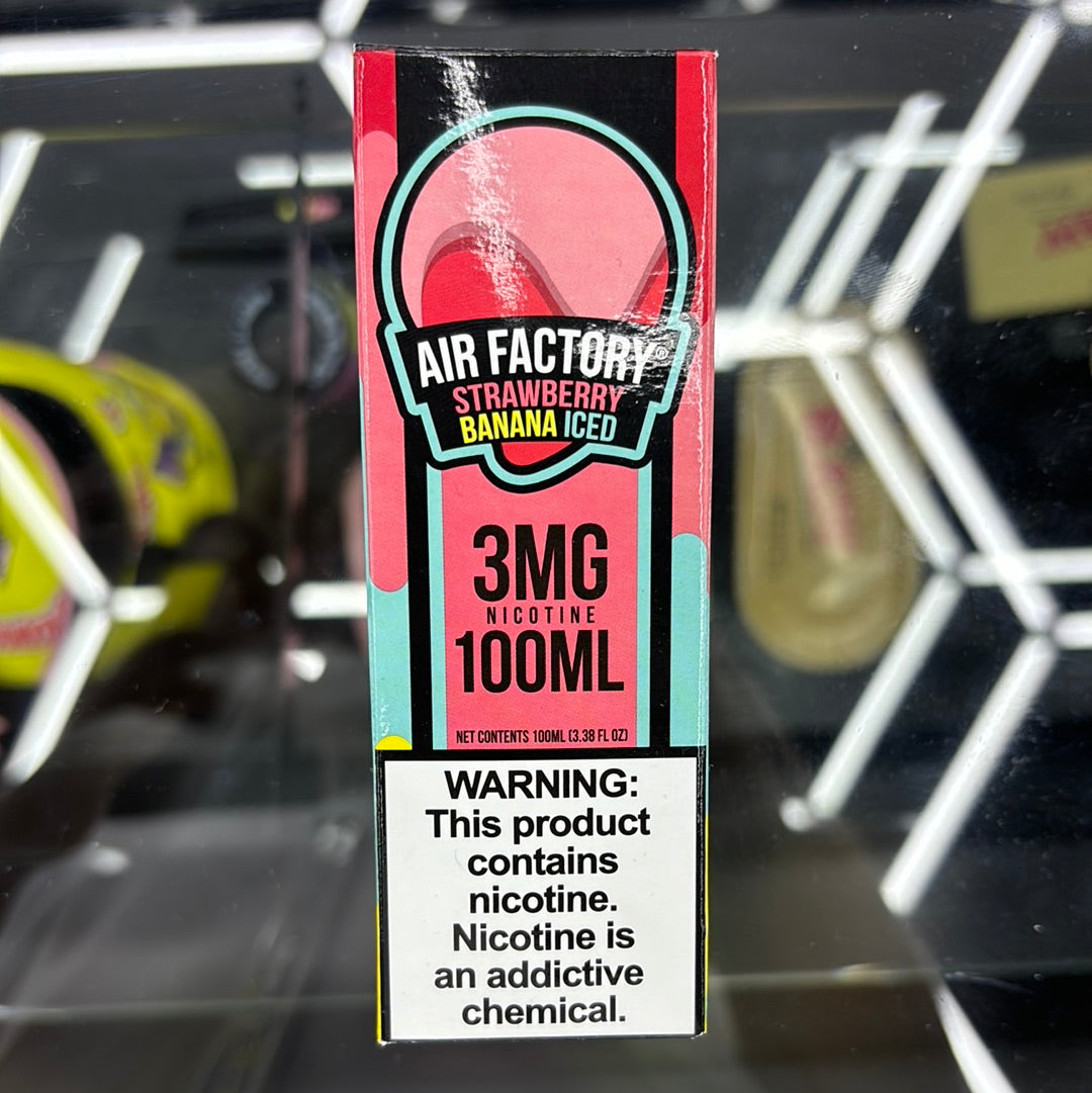 Air factory strawberry banana, iced 3MG 100ML