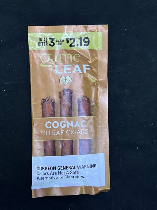 Game leaf cognac 3pk