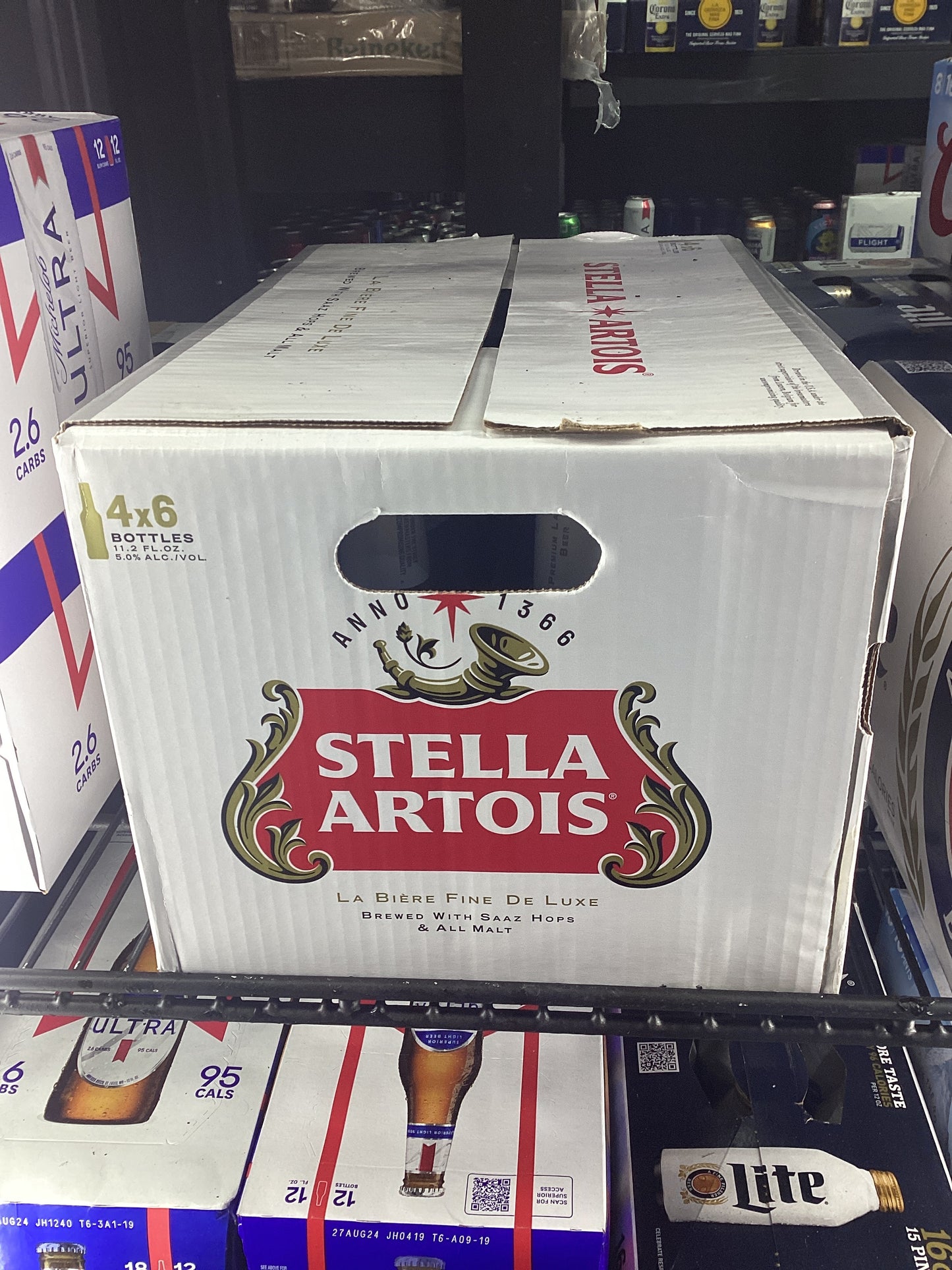 Stella Artois 4x6 bottles 11.2 fl oz