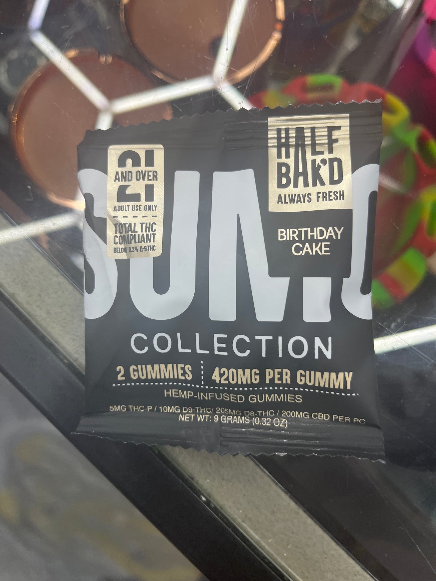 Half bakd birthday cake 420mg