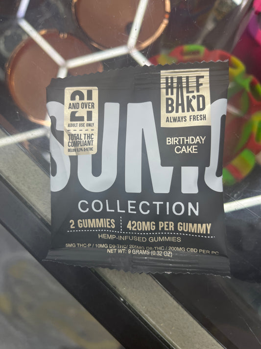 Half bakd birthday cake 420mg