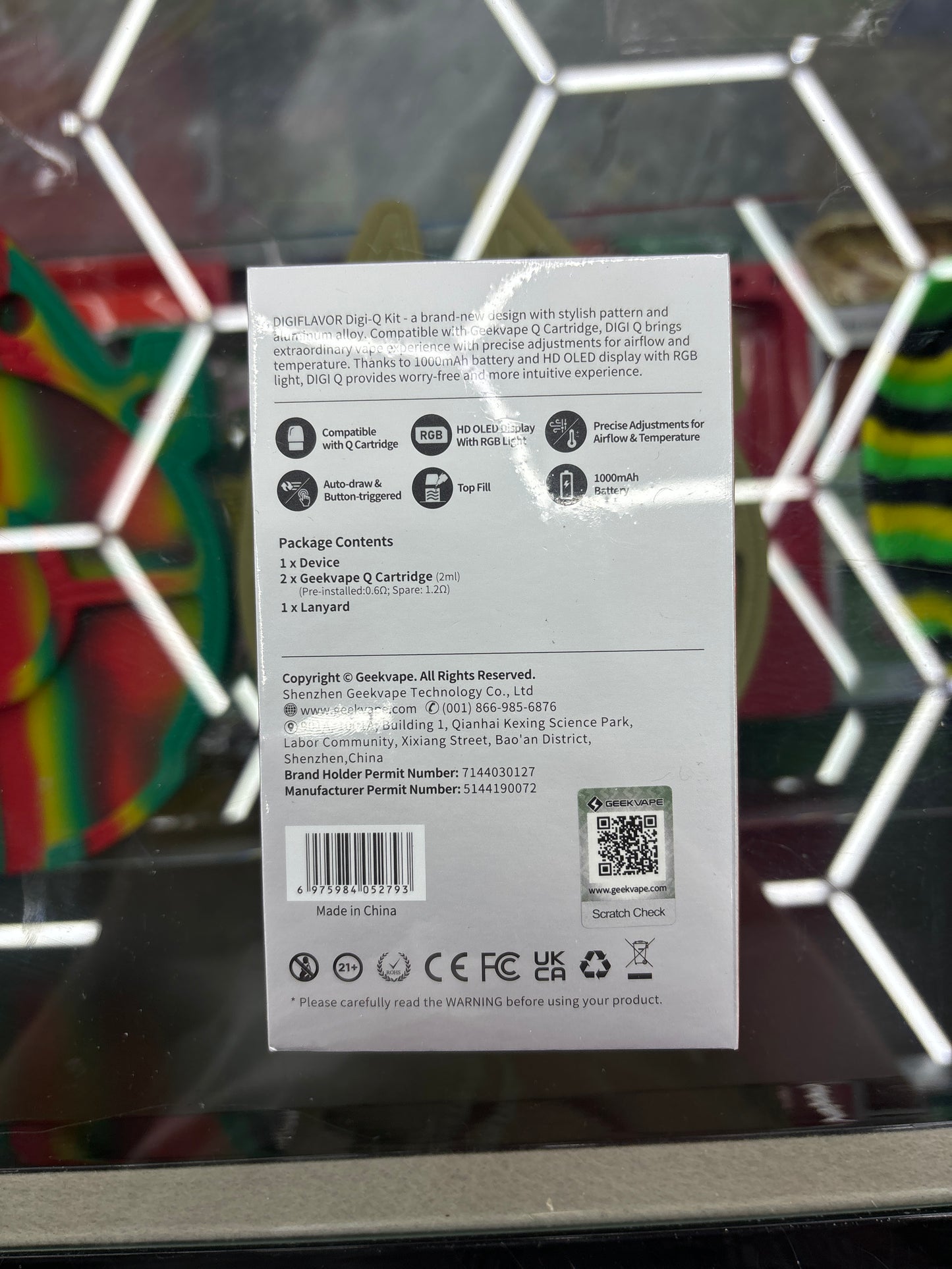 Geekvape digi q kit Chinese purple writing