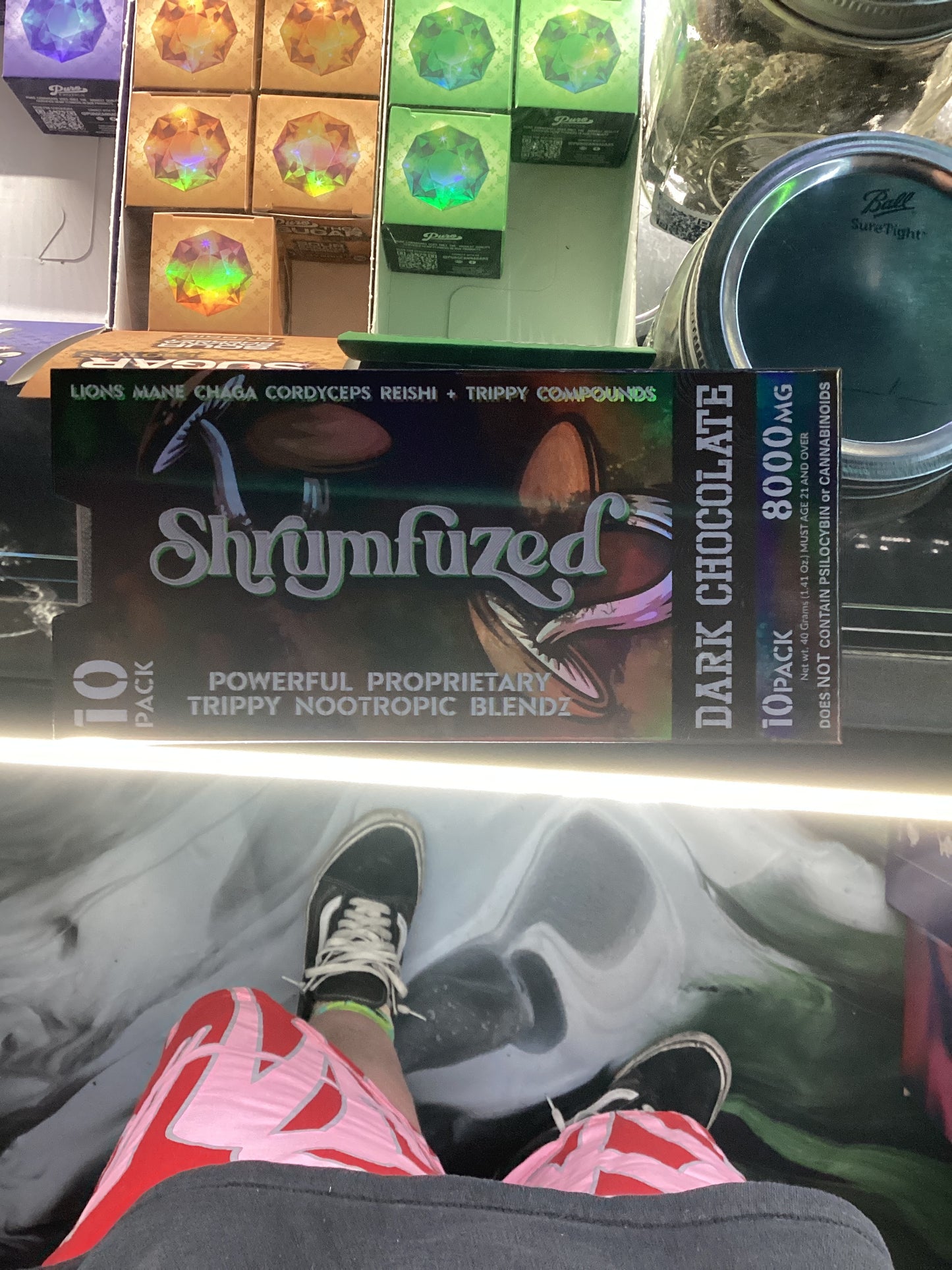 Shrumfuzed dark chocolate 8pc 8000mg