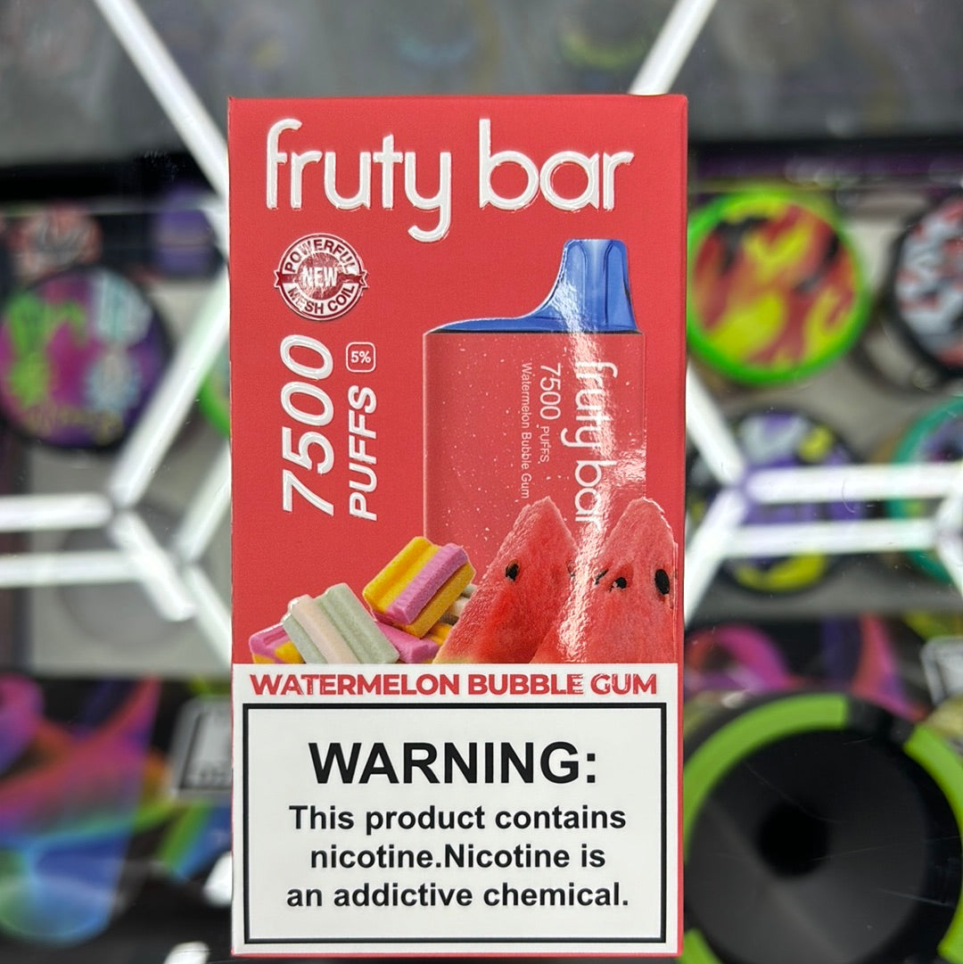Fruity bar, 7500 puffs watermelon, bubblegum