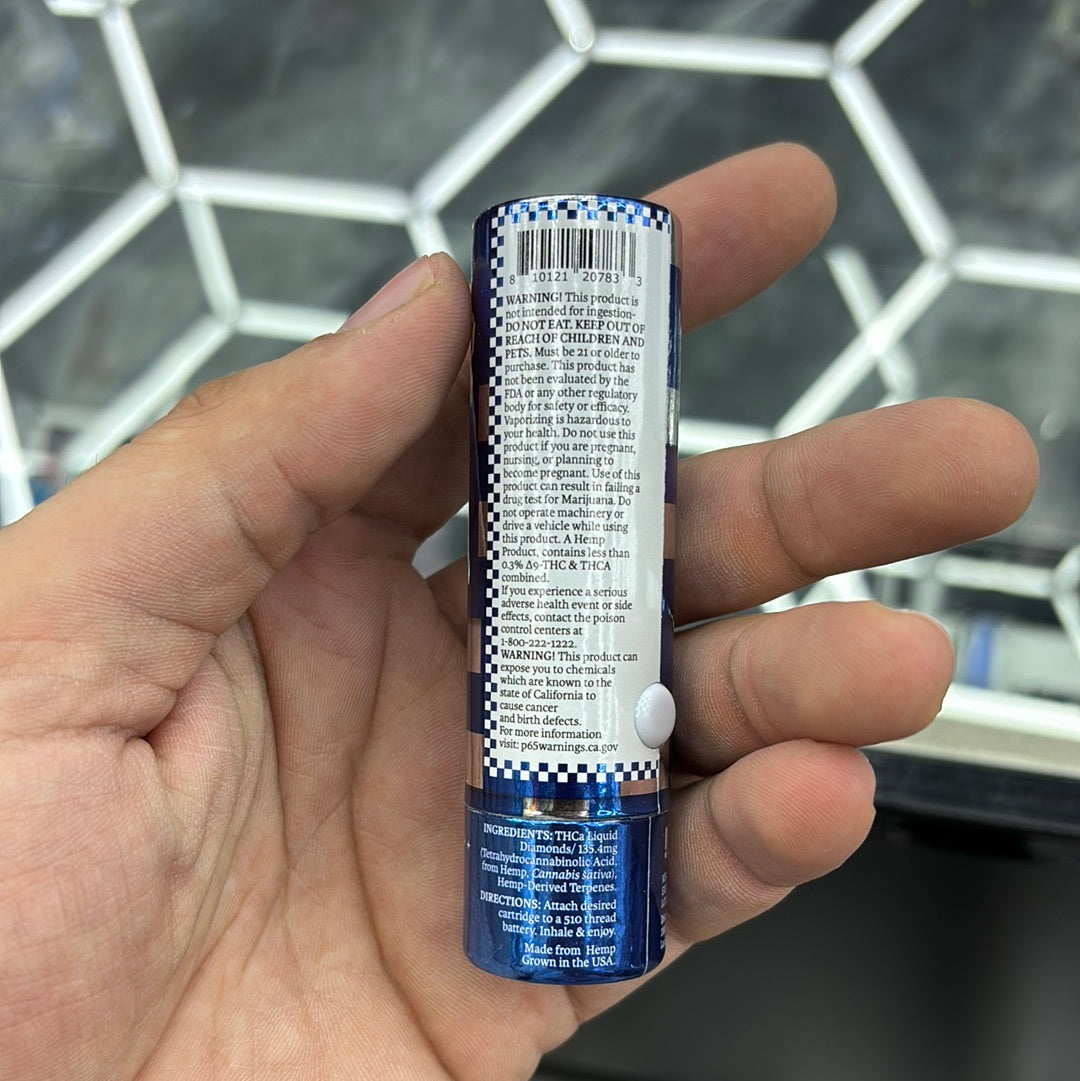 Twenty one Cannabis, THCA, liquid diamonds. Blue dream sativa, 2G vape cartridge