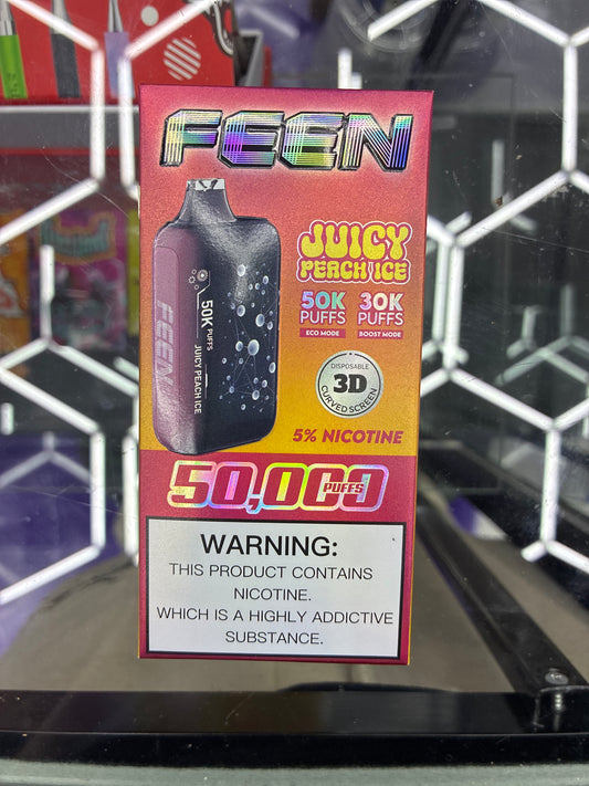 FEEN 50k puffs juicy peach ice