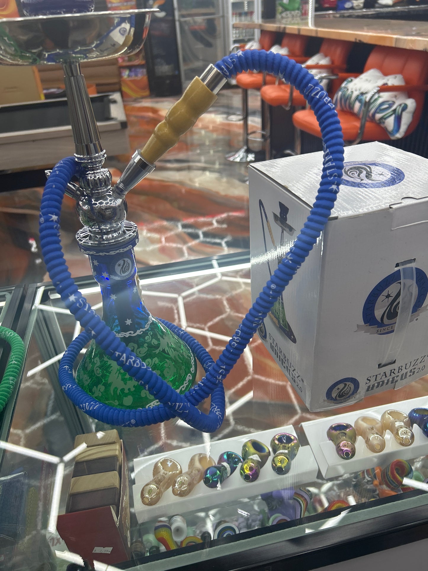 Starbuzz unicus 2.0 hookah blue/green