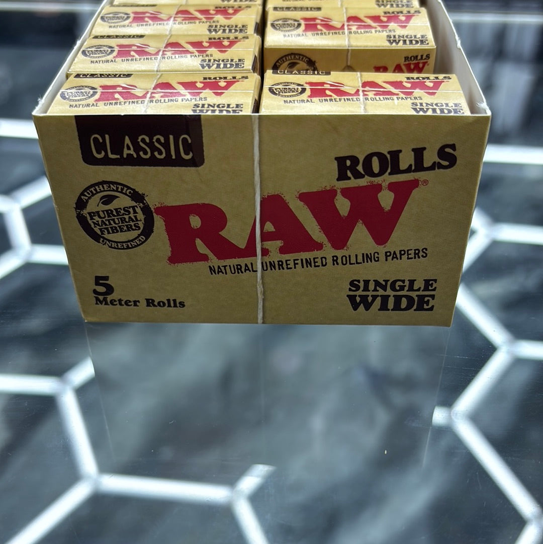Raw classic single wide 5 meter rolls