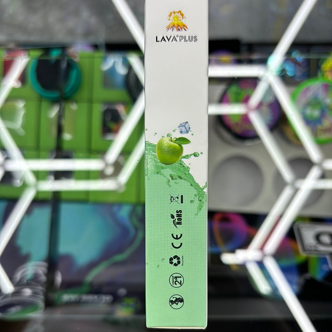 Lava plus tobacco free 2600 puffs sour apple, ice