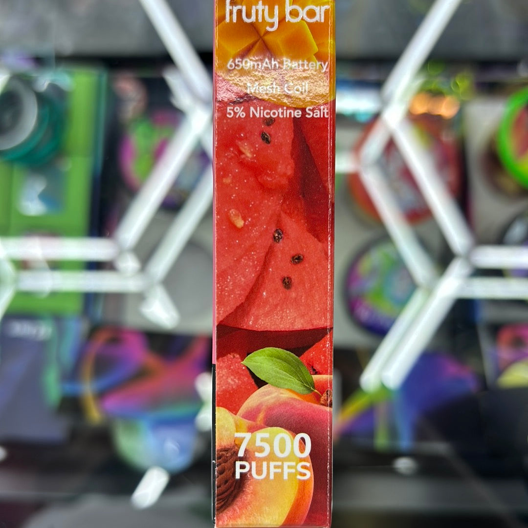 Fruty bar, 7500 puffs peach, mango, watermelon