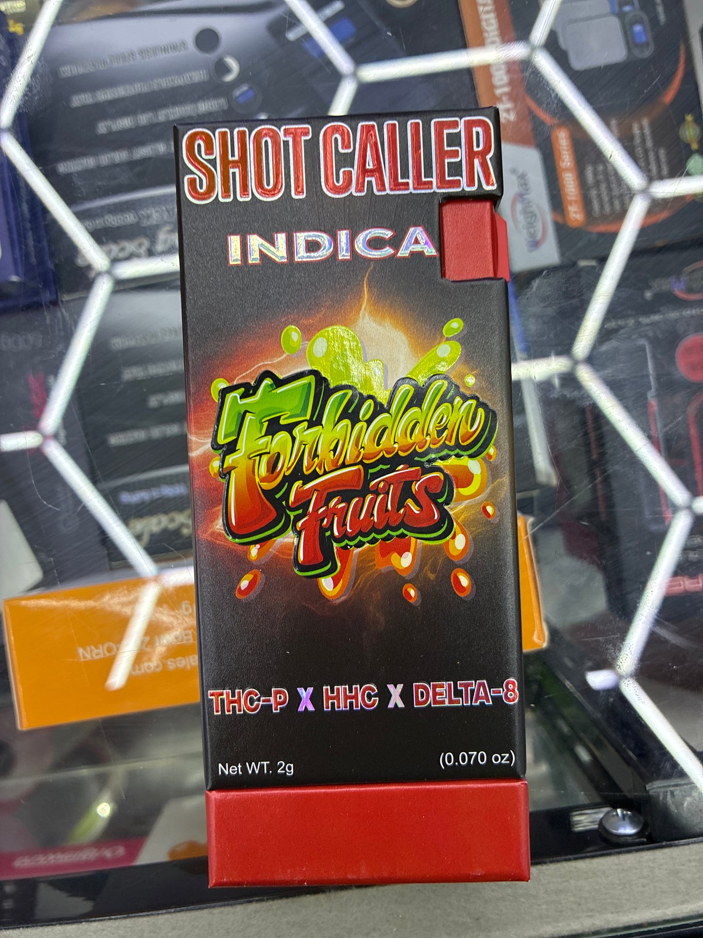 Shotcaller thcp x hhc x delta8 2g disposable indica forbidden fruits