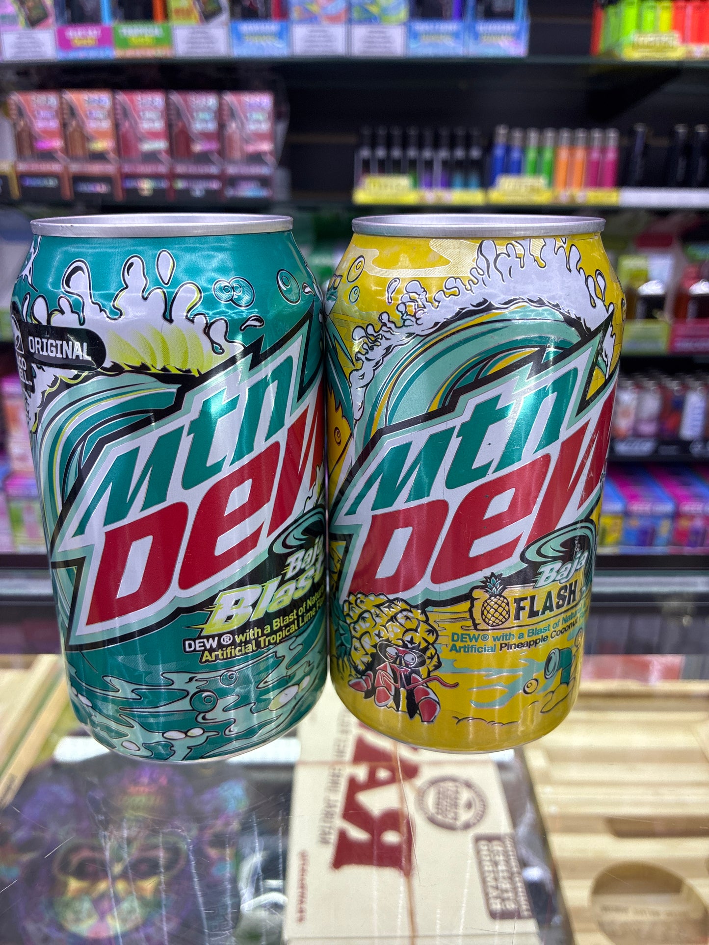 Mountain Dew Energy Drink Safe Can 12oz BAJA FLASH