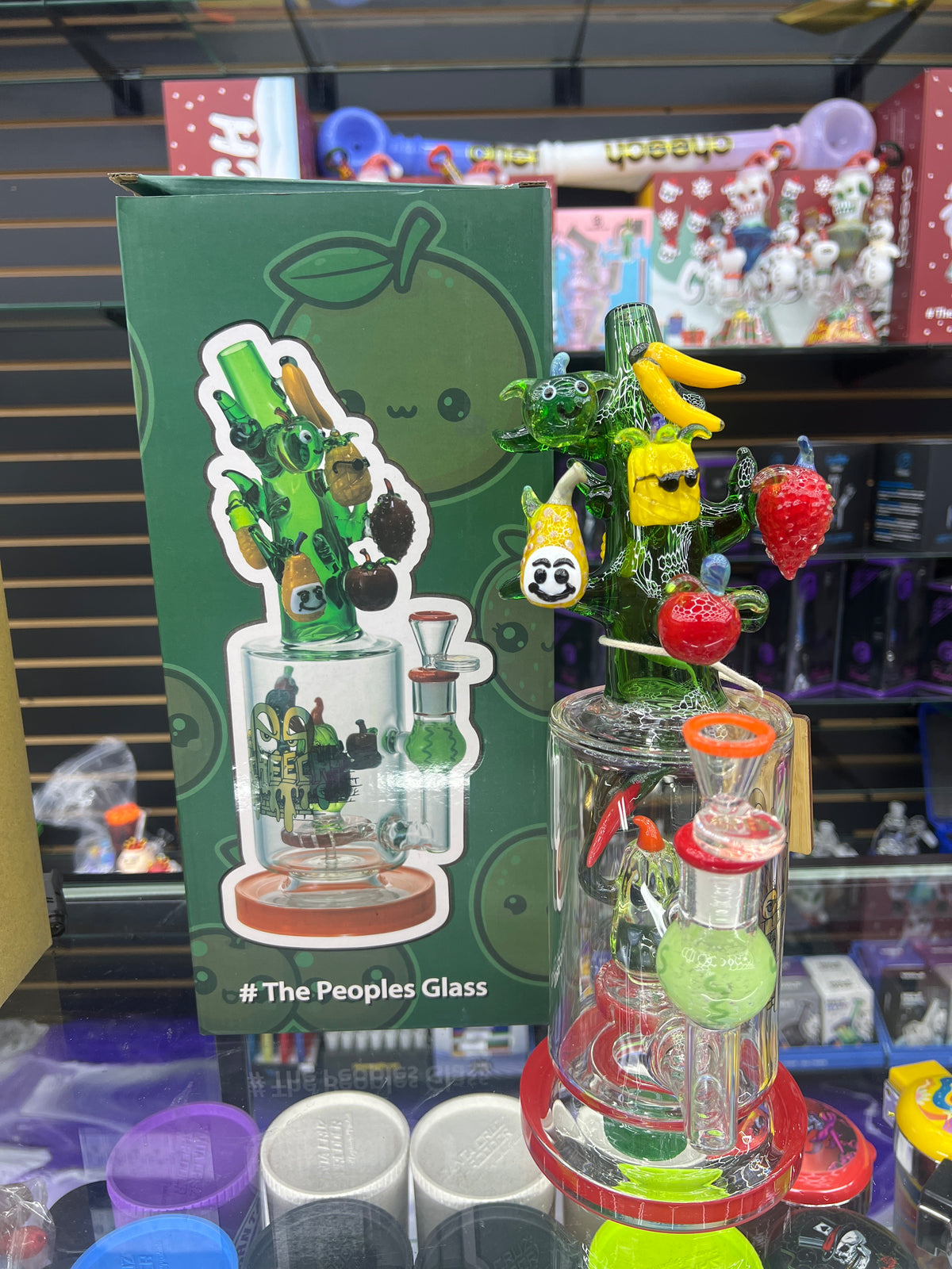 CHEECH GLASS - 12" VEGGIE VOLCANO WATER PIPE
