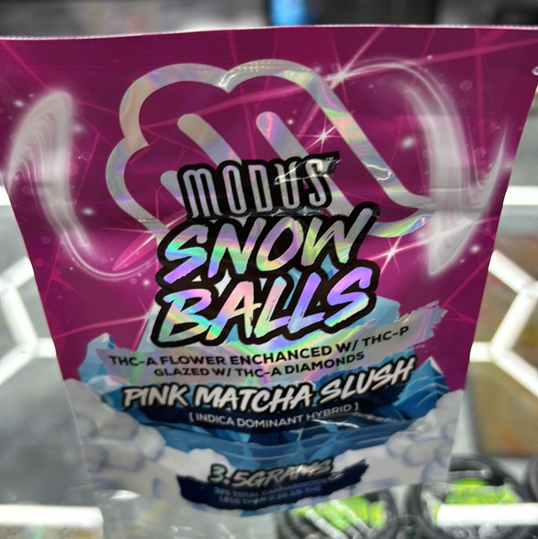 Modus snow balls pink Matcha slush 3.5 g