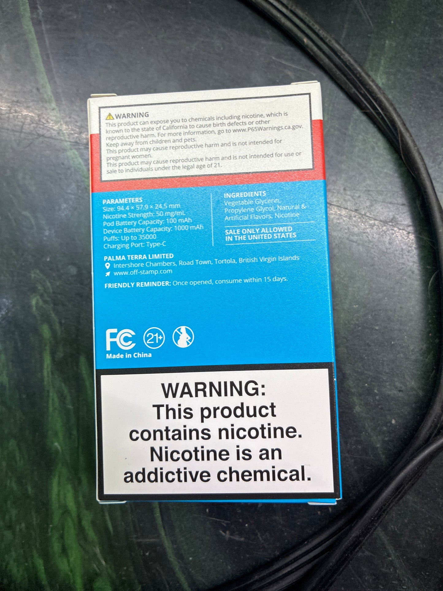 Off stamp Florida orange kit 35k