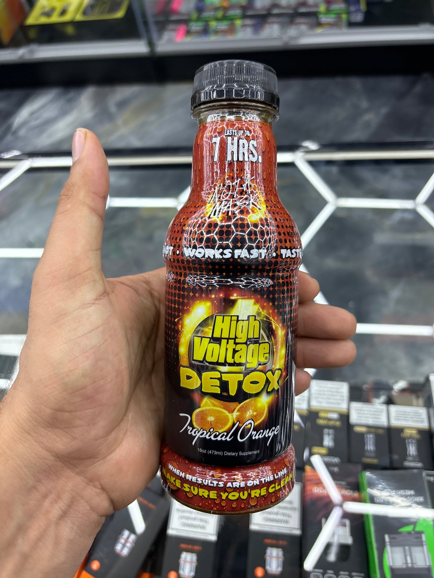 High voltage detox tropical orange 16oz detox drink