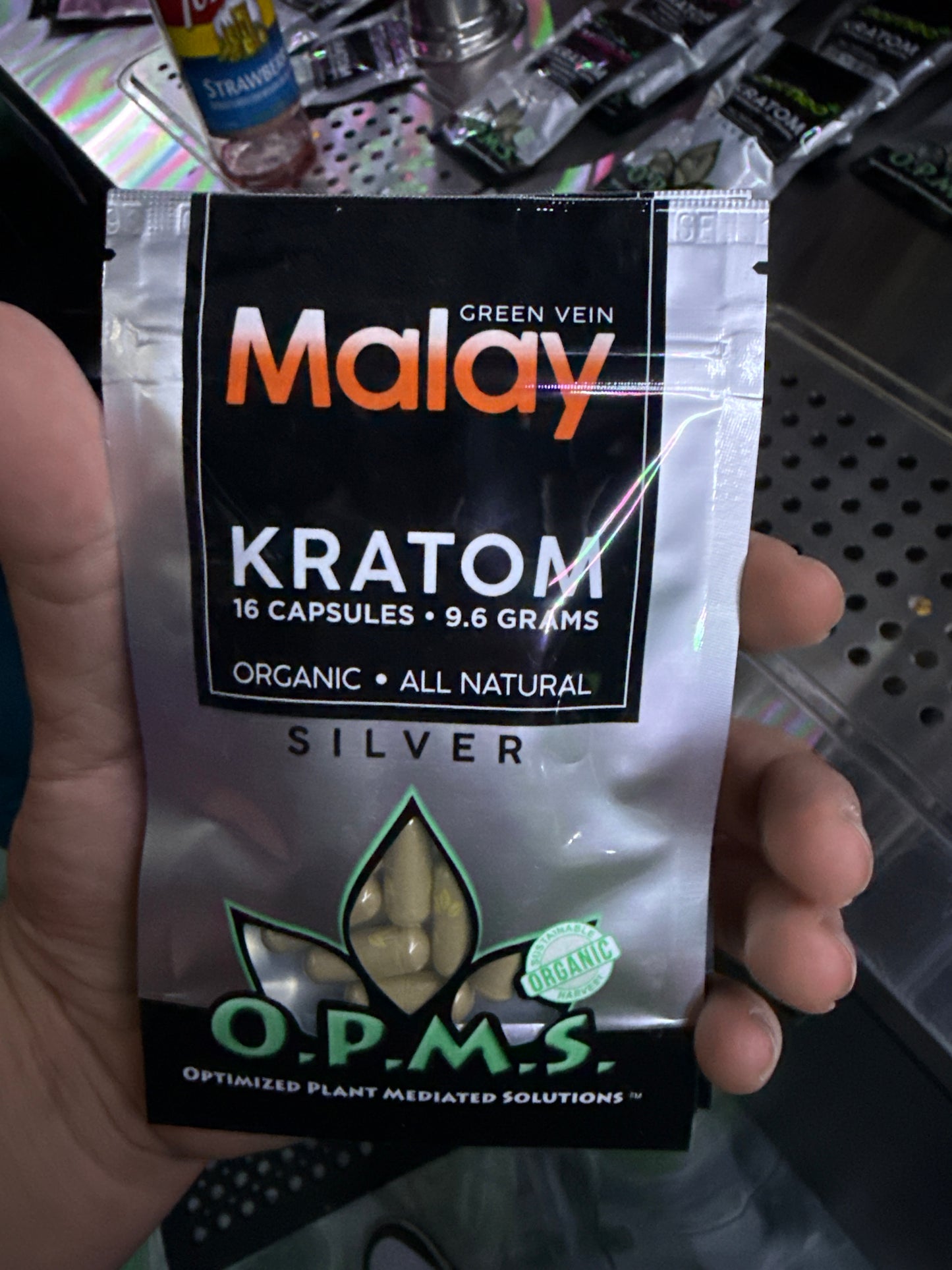 Opms green vein malay kratom 16 capsules