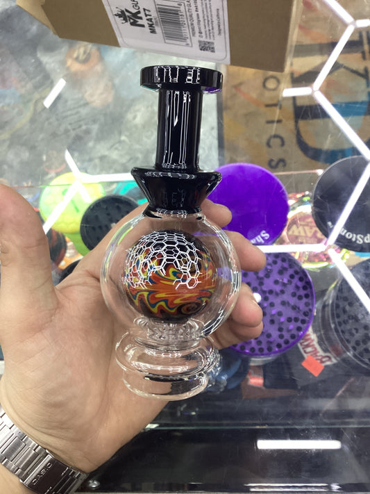 Mk Puffco glass MKAT7 wigwag sphere black