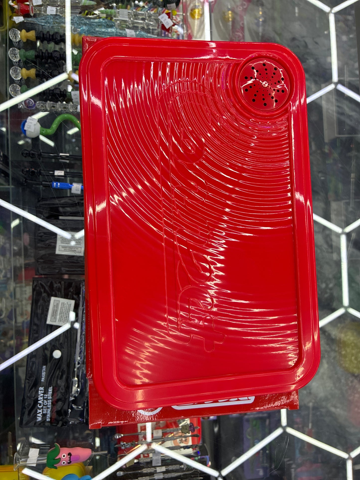 Connect rolling tray Bluetooth speaker + rolling tray red