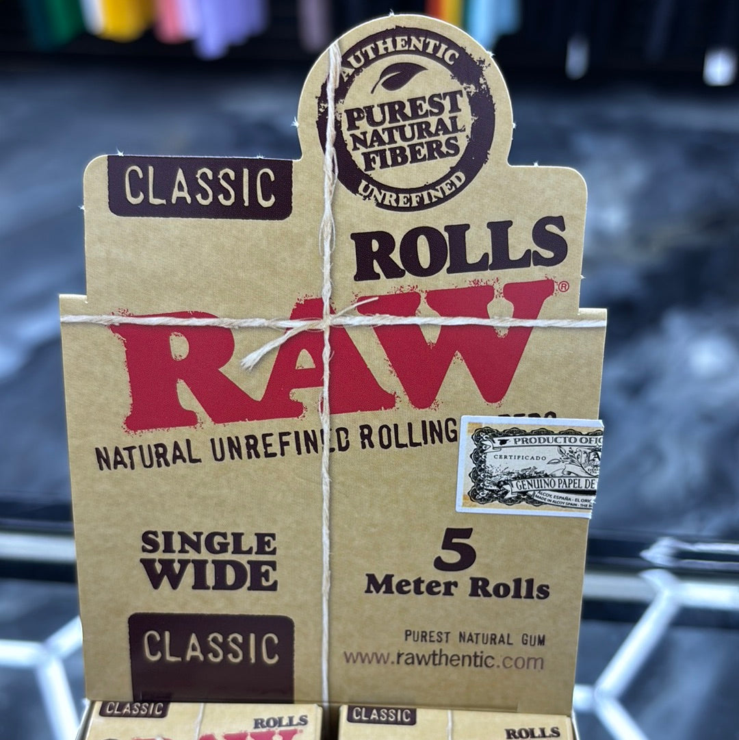 Raw classic single wide 5 meter rolls