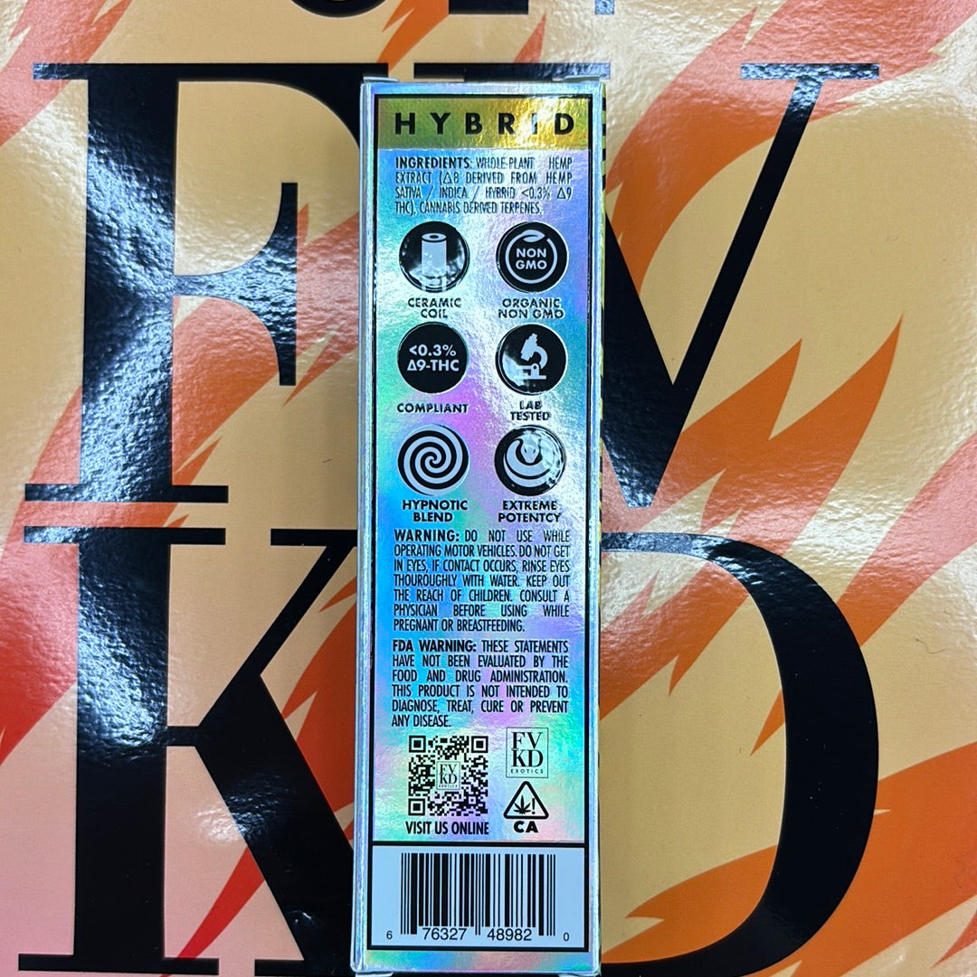 Fvkd exotics pineapple, Bubba Kush, 3.5G hybrid Diamond sauce