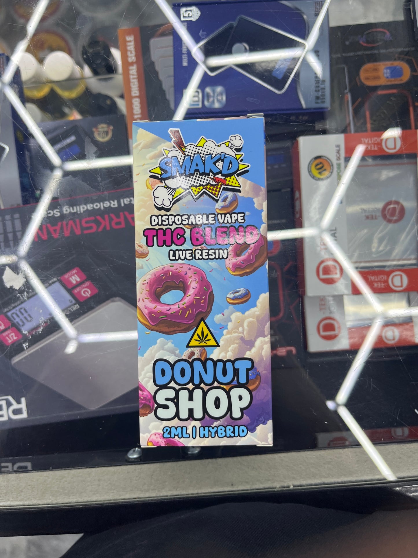 Smakd thca live resin 2ml dispo donut shop hybrid