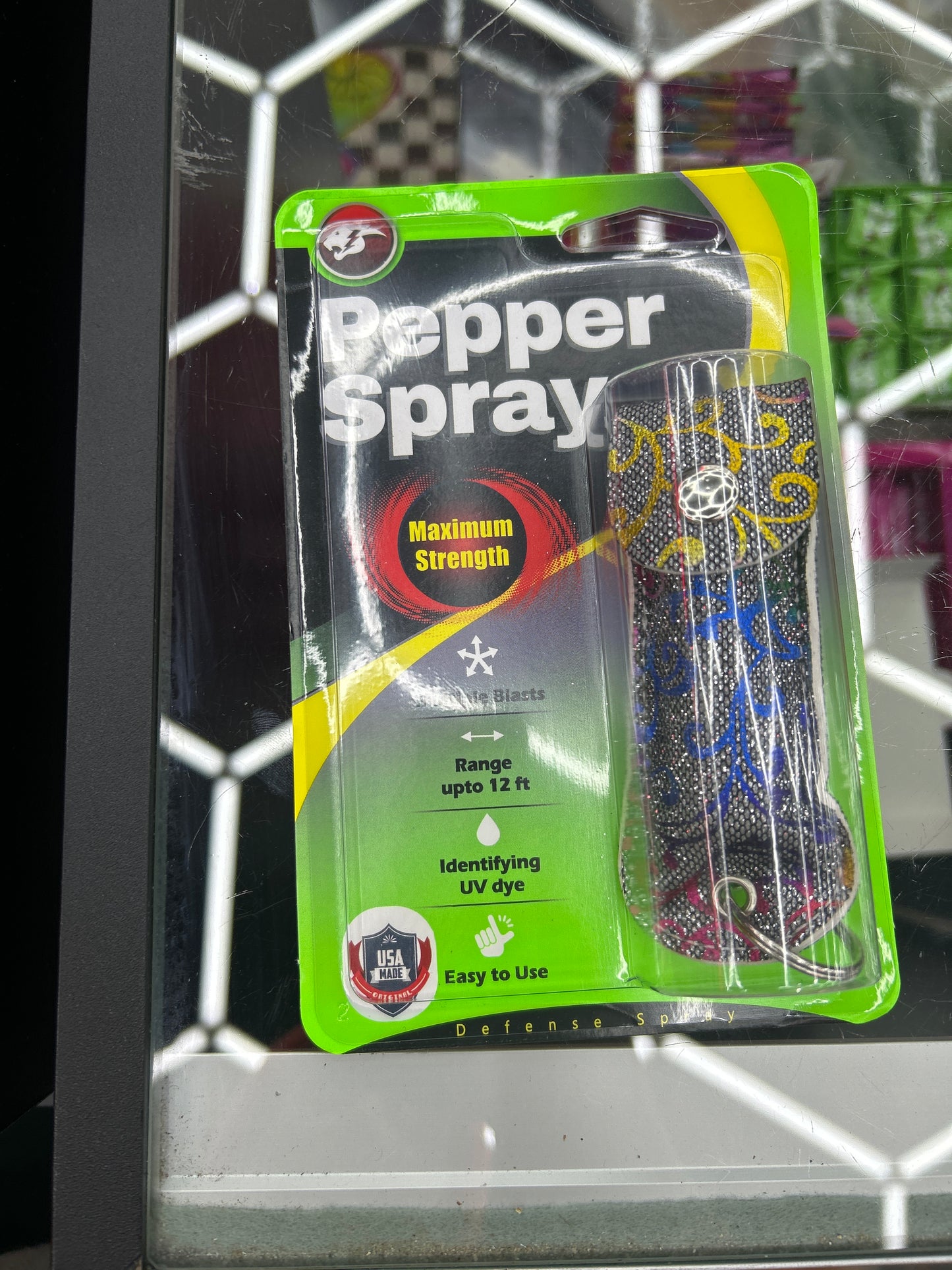 Cheetah Pepper spray defense spray silver flower