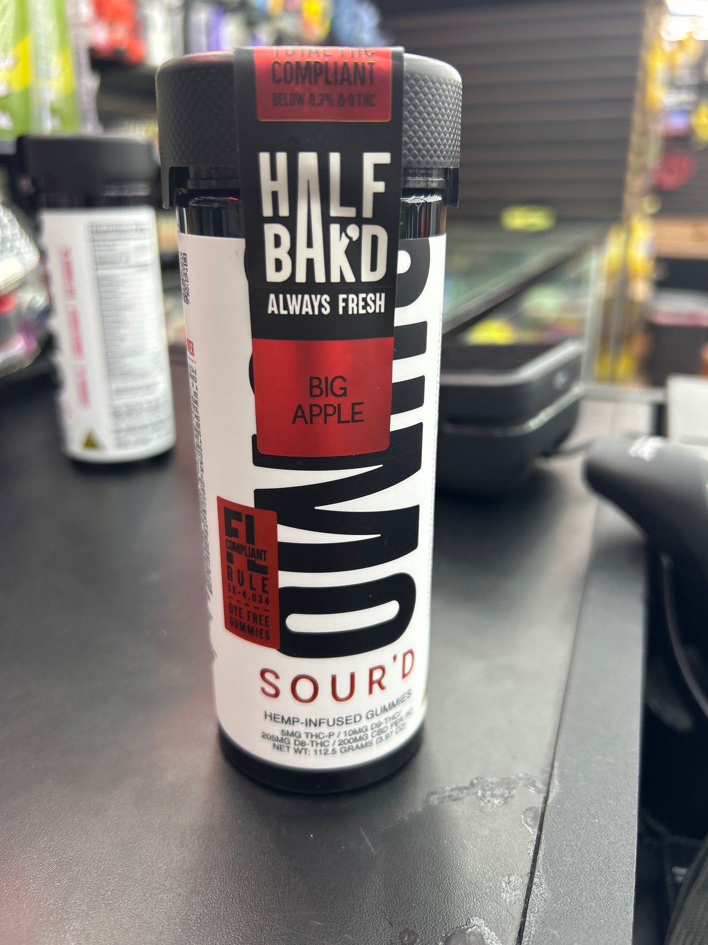 Half baked THCP sourd sumo gummy 10000mg 25ct jar big apple