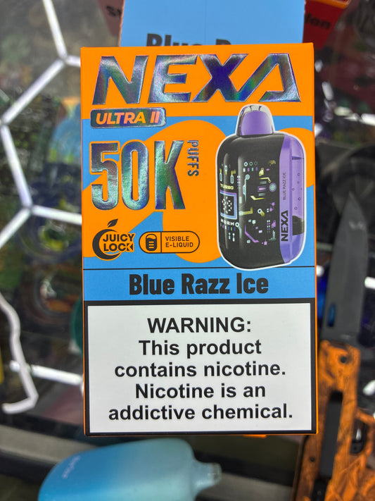 Nexa ultra II 50k puffs blue razz ice