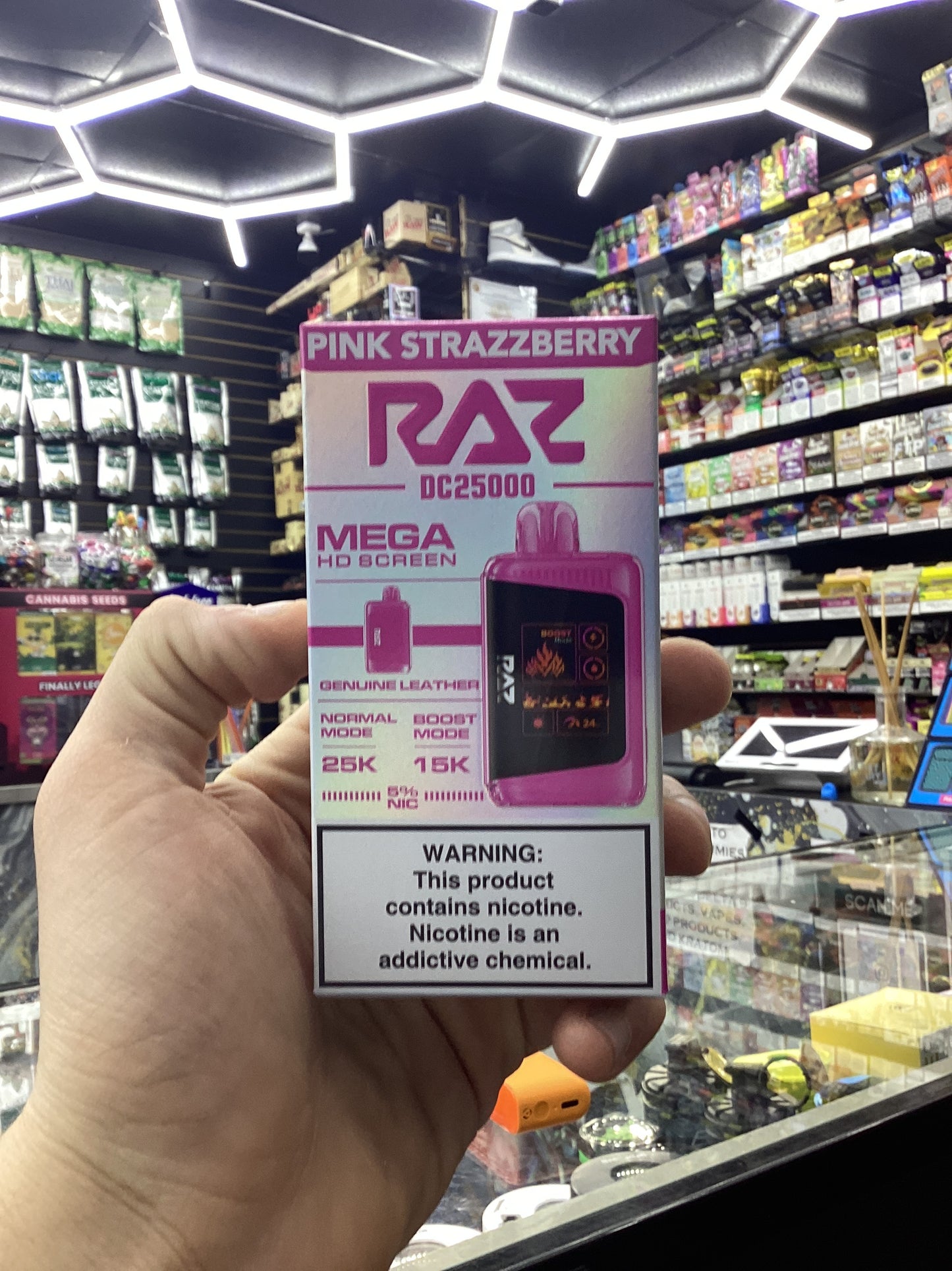 Raz dc25000 25k puffs pink strazzberry