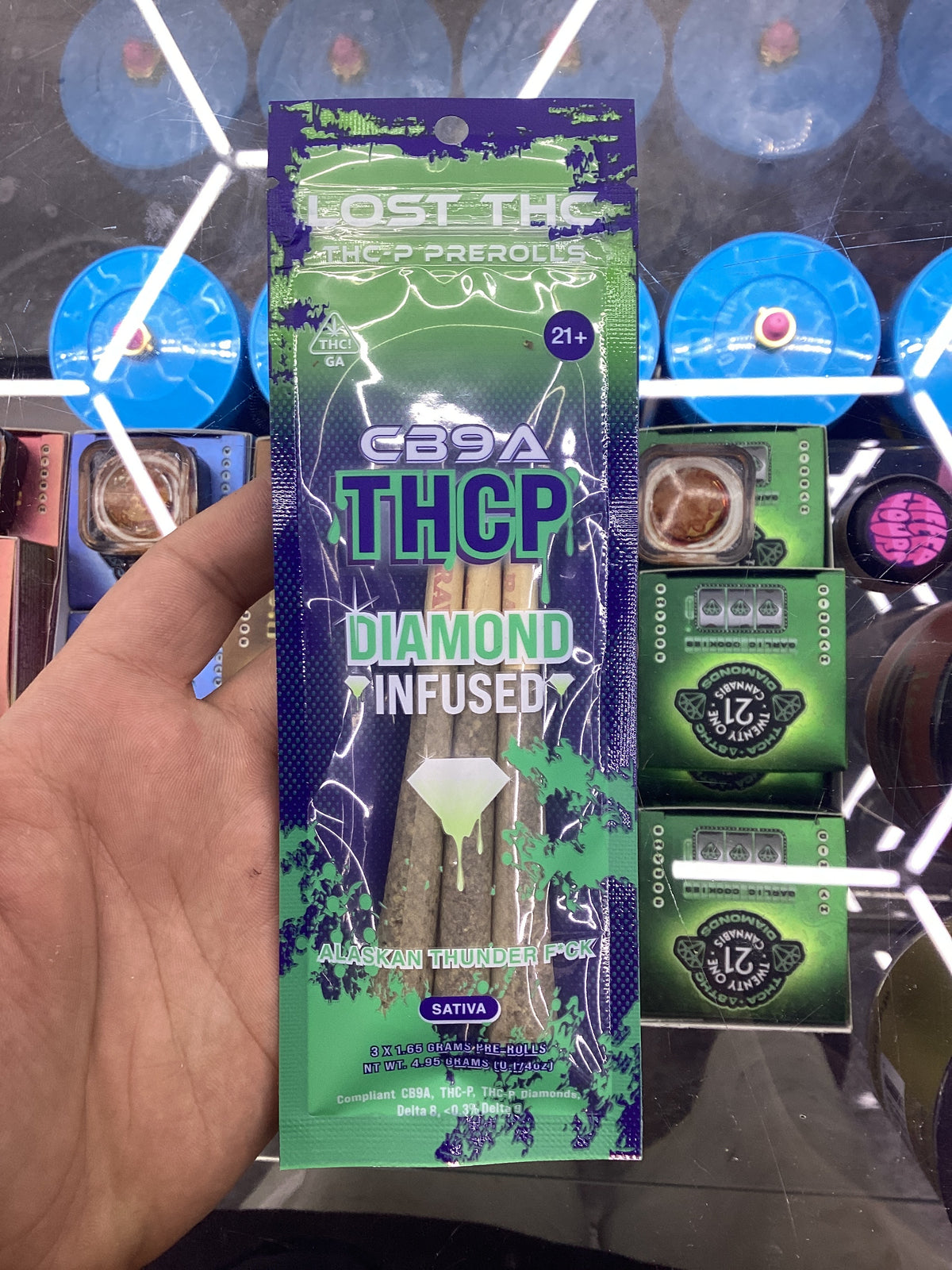 Lost thc thc p 3 pack pre rolls alaskin thunder fck sativa